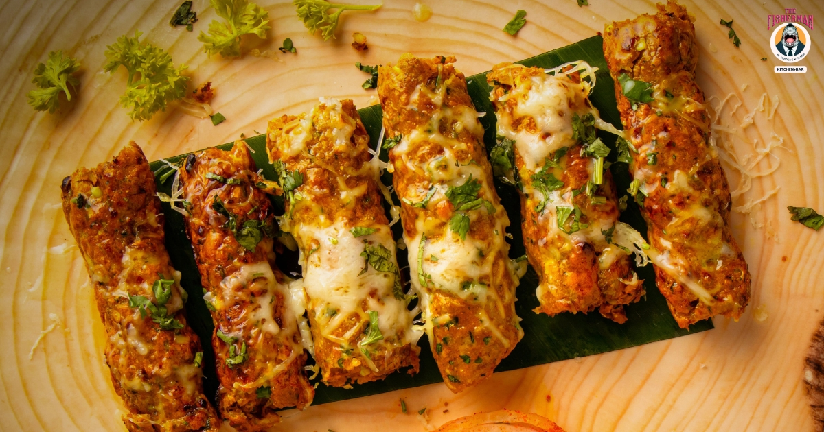 From the Coast to the Grill: Discover the Exquisite Prawns Seekh Kebab at The Fisherman Restaurant.